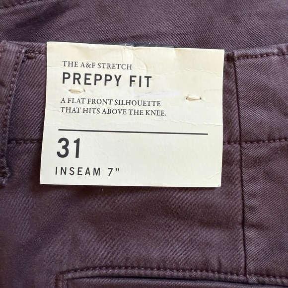 Abercrombie & Fitch Brown Preppy & Stretch Fit Shorts - Picture 3 of 5